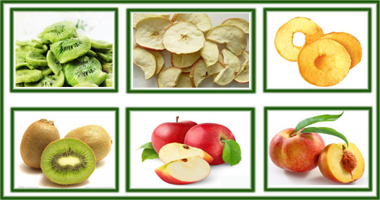low temperature dehydrated fruits and vegetable chips